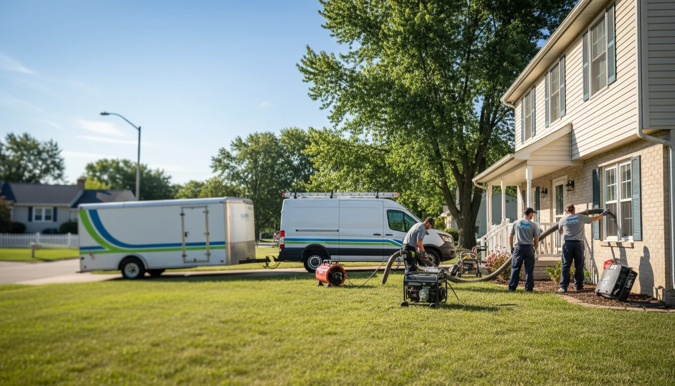 Flooded Basement Restoration And Cleanup With Repair in Cambria, WI near me